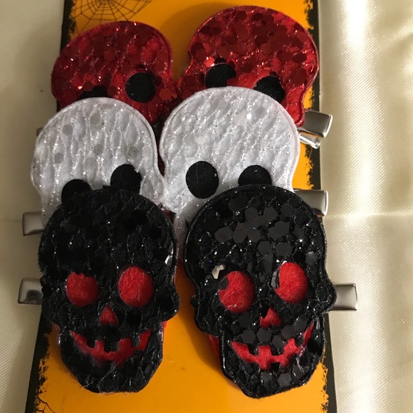 Accessories - Halloween Sugar Skull Day of the Dead Hair Clips